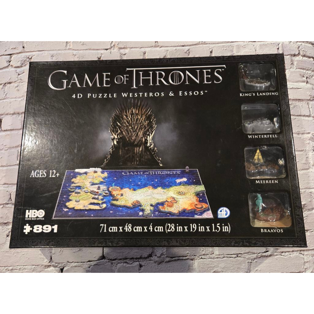 Game of Thrones 4D Puzzle Westeros & Essos New in Box. Sealed.